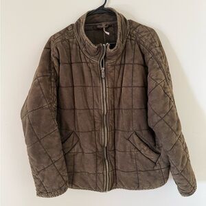 Free People | Dolman Quilted Knit Jacket Size:
Medium
